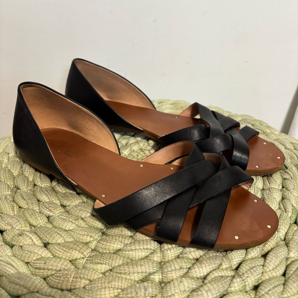 Madewell Black and Tan Sandals - Picture 5 of 10